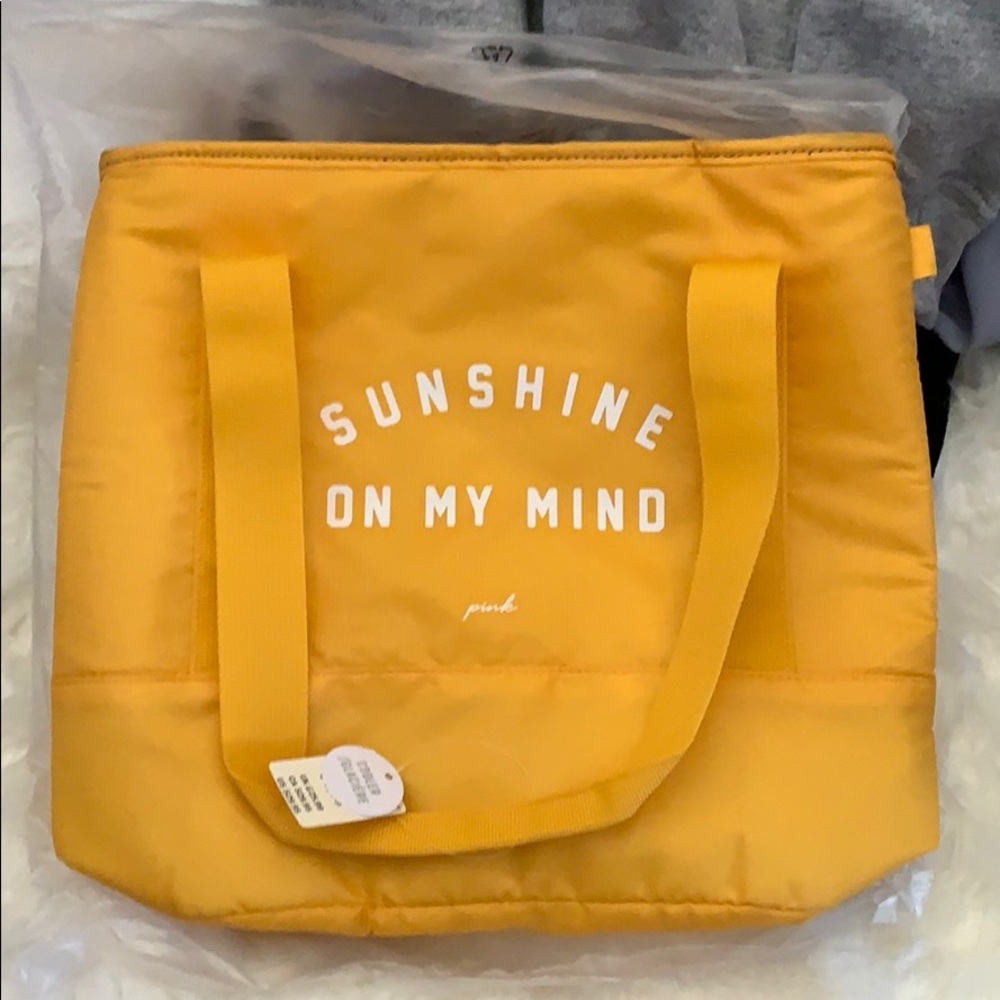 Victoria secret Pink yellow sunshine cooler tote